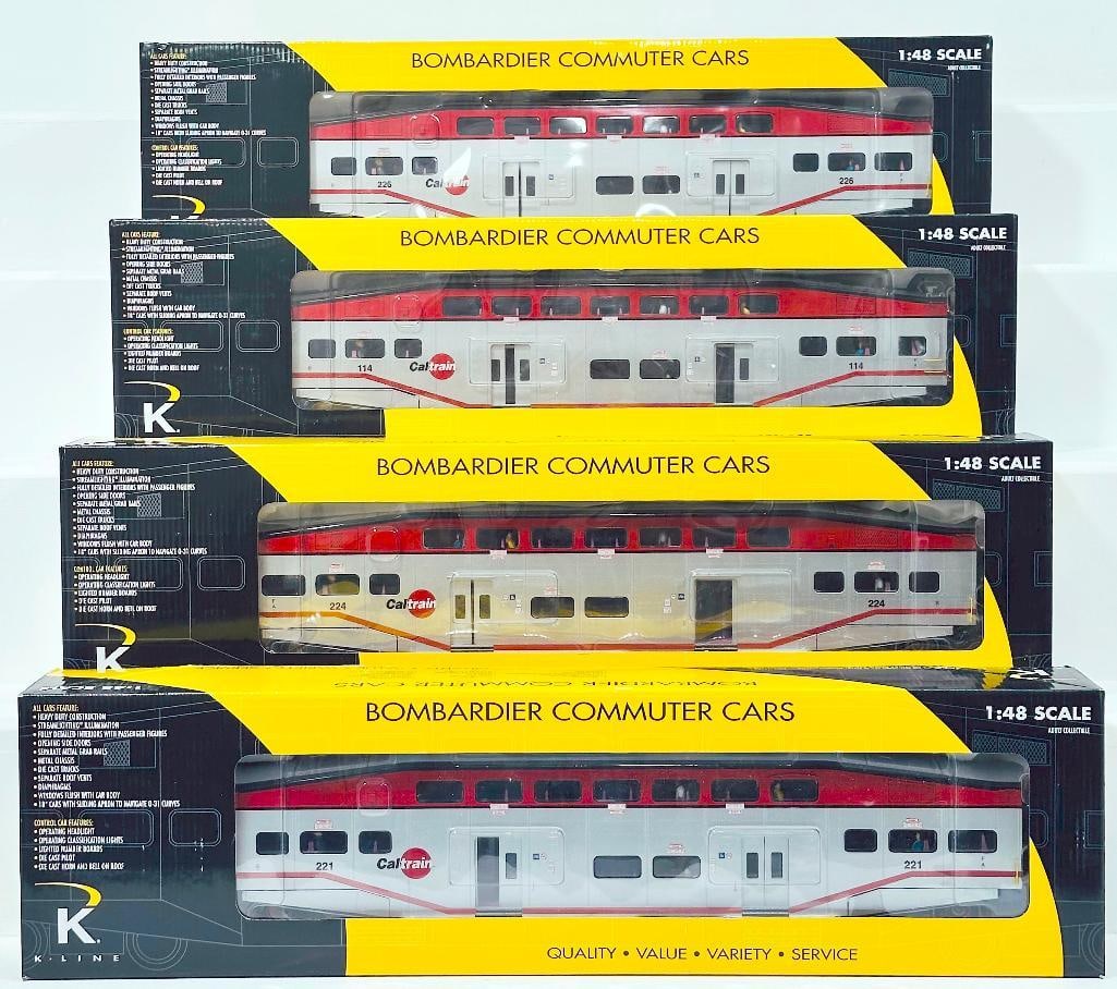 K-Line Modern O Gauge Cal Train Bombardier Coach 18 inches – Cal Train Bombardier Coach 18 inc (1 of 5)