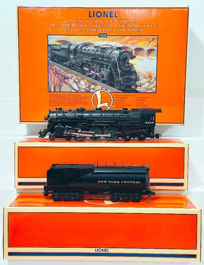 Lionel Modern O Gauge 763E New York Central J1?e Hudson Steam Locomotive and Vanderbilt Tender Boxed (1 of 8)
