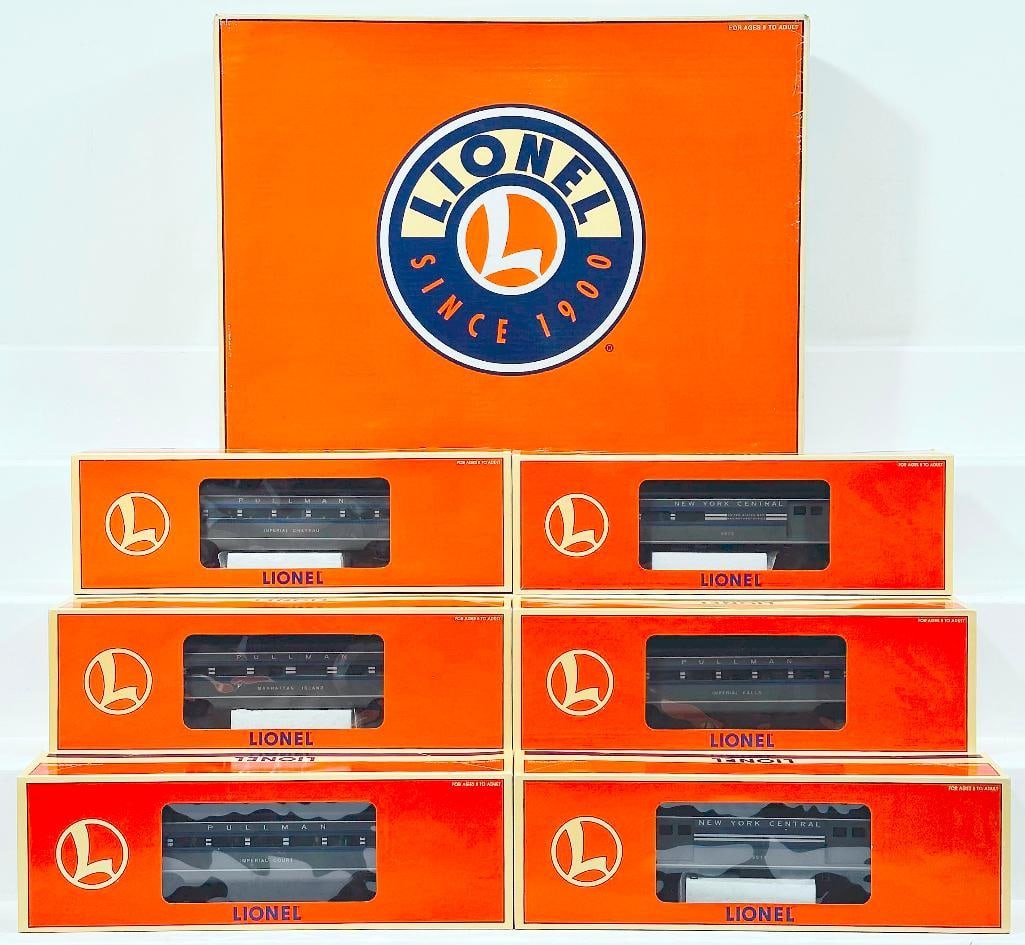 Lionel Modern O Gauge New York Central Aluminum Passenger Car 6 Pack Boxed (1 of 5)
