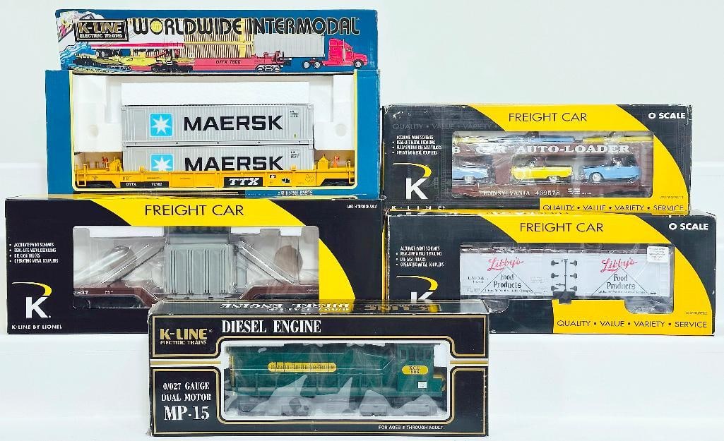 K-Line Modern O Gauge Four (4) Assorted Freight Cars Boxed (1 of 7)