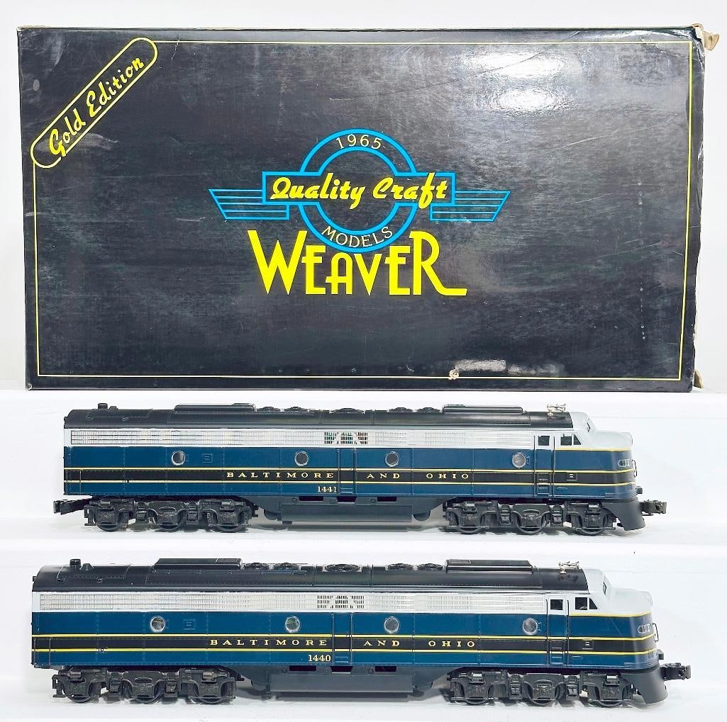 Weaver Models Modern O Gauge Baltimore and Ohio EMD E - 8 A-A Diesel Units with PS 1.0 Boxed (1 of 8)