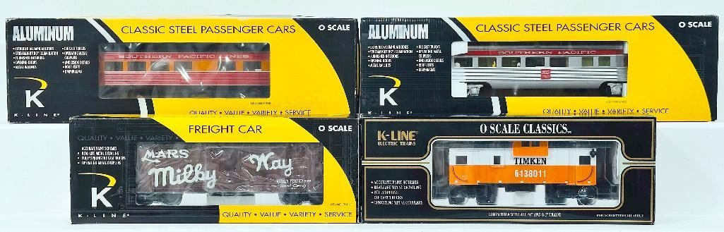 K-Line Modern O Gauge Four (4) Assorted Freight Cars Boxed (1 of 4)