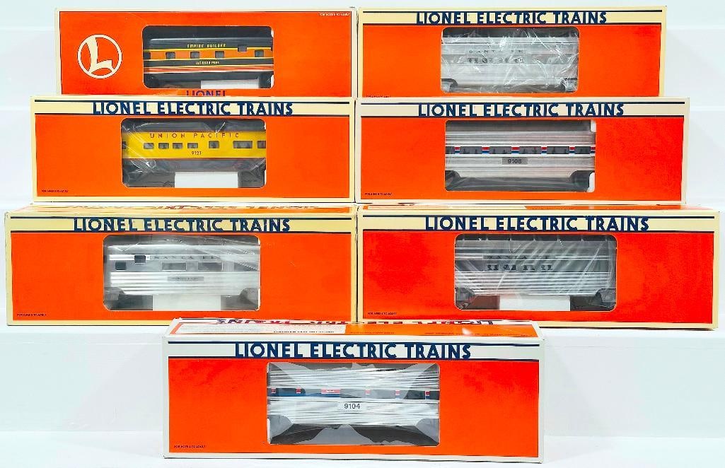 Lionel Modern O Gauge Seven (7) Assorted Passenger Cars Boxed (1 of 5)