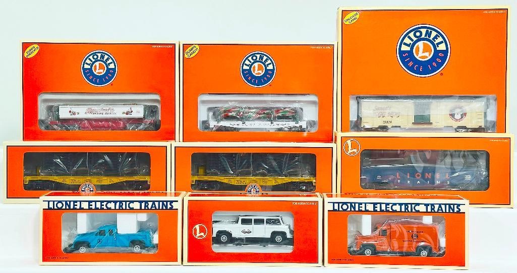 Lionel Modern O Gauge Nine (9) Assorted Freight Cars Boxed (1 of 6)