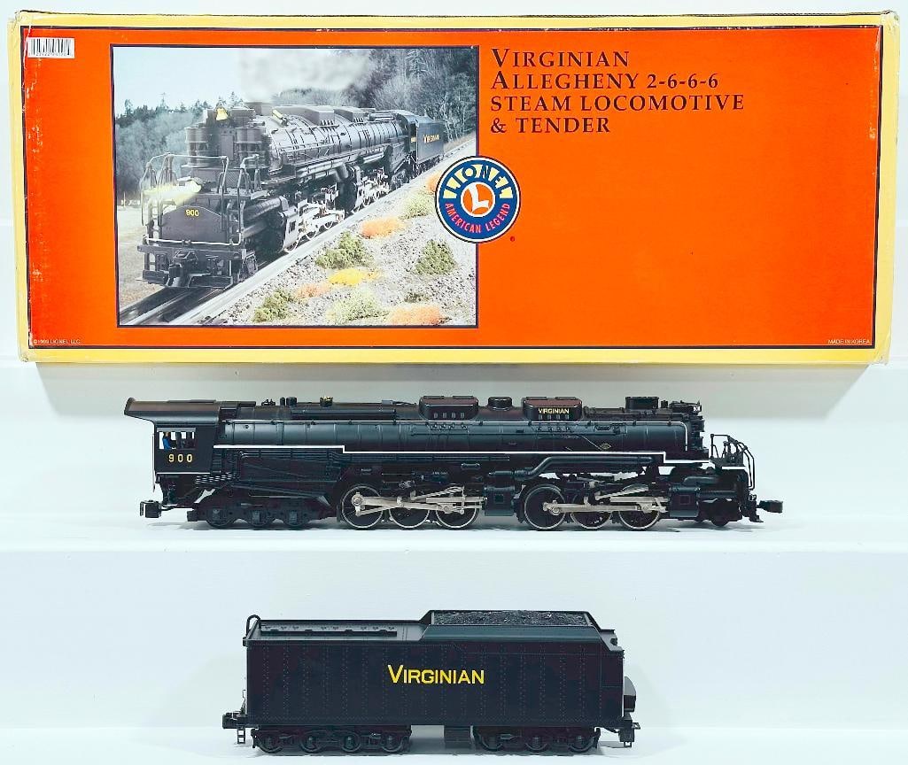 Lionel Modern O Gauge Virginian and Allegheny 2 - 6 - 6 - 6 Locomotive and Tender #6 - 28028 Boxed (1 of 8)