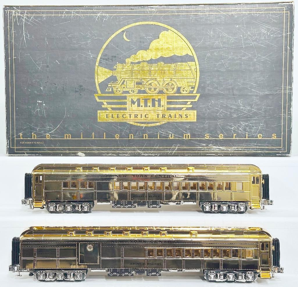 MTH Premier Modern O Gauge New York Central Goldplated Millennium 70 foot Passenger Car 2 Car Add-On (1 of 7)