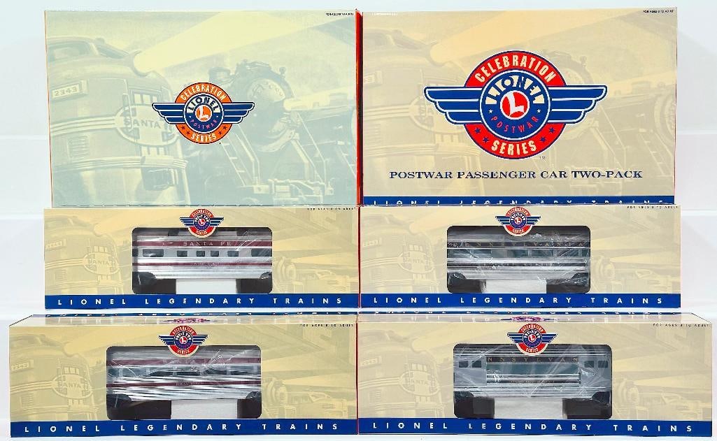 Lionel Modern O Gauge Santa Fe and Pennsylvania Congressional 2 Pack Add-On Sets Boxed (1 of 5)