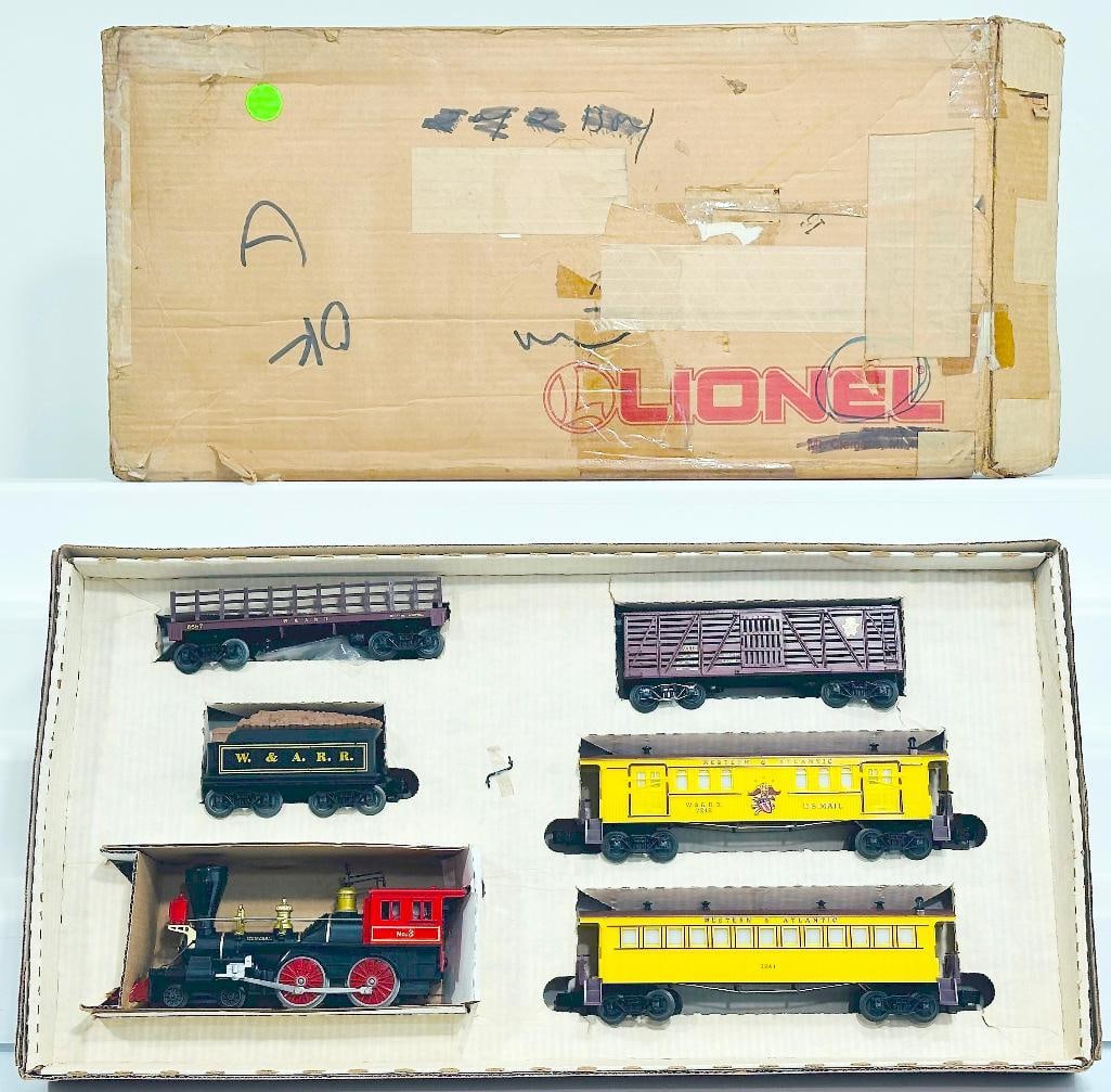 Lionel Modern O Gauge Old Fashioned General Locomotive and Tender/ Four (4) Freight & Passenger Cars (1 of 9)