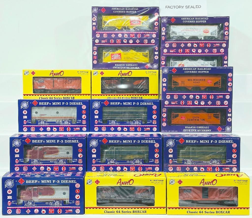 American Railroad Legends Modern O Gauge Bopper Covered Hopper X6 and Beef Mini F-3 B&O Diesel Units (1 of 7)