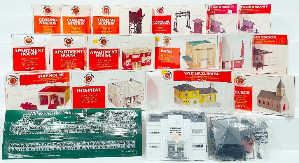 Bachmann Plasticville Modern O Gauge Sixteen (16) Assorted Kits Boxed (1 of 10)
