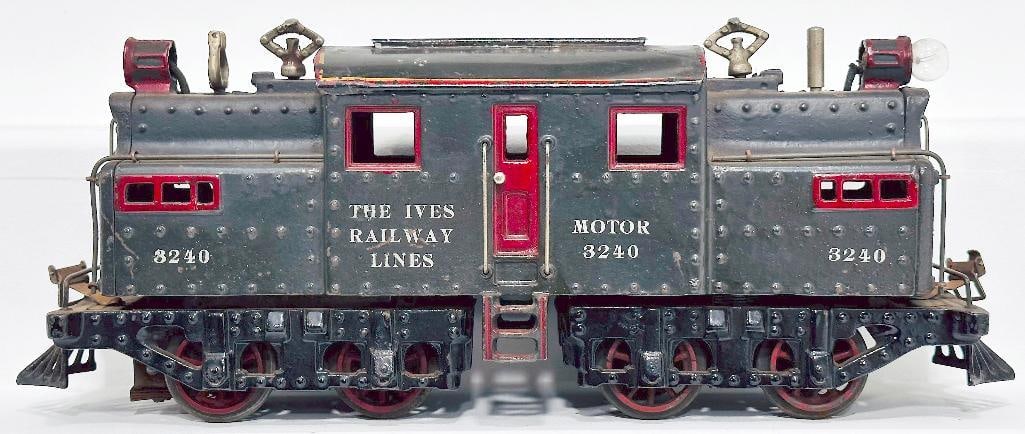 Ives Prewar #1 Gauge 3240 Gray Electric Locomotive (1 of 6)