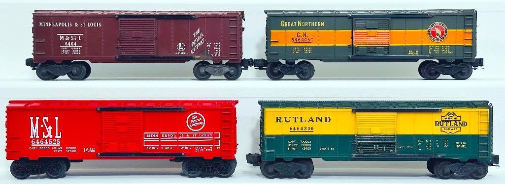 Lionel Postwar O Gauge Four (4) Assorted 6464 Box Cars (1 of 6)