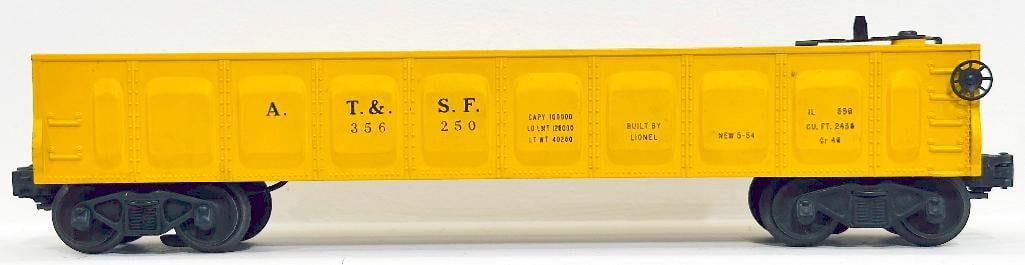 Lionel Postwar O Gauge 3562 - 50 Yellow Painted Barrel Car with latch: Lionel Postwar O Gauge 3562 - 50 Yellow Painted Barrel Car with latch, in C7.