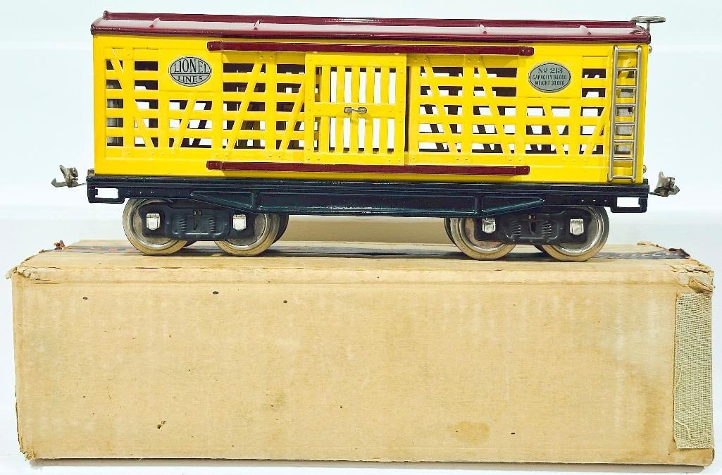 Lionel Prewar Standard Gauge 213 All Nickel Livestock Car (1 of 8)