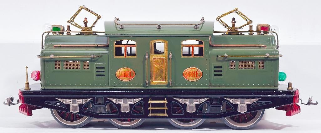 Lionel Prewar Standard Gauge 408E Dark Green [State Set] Electric Locomotive Rare: Lionel Prewar Standard Gauge 408E Dark Green [State Set] Electric Locomotive Rare, in C7 plus to C8 minus. RARE!!!