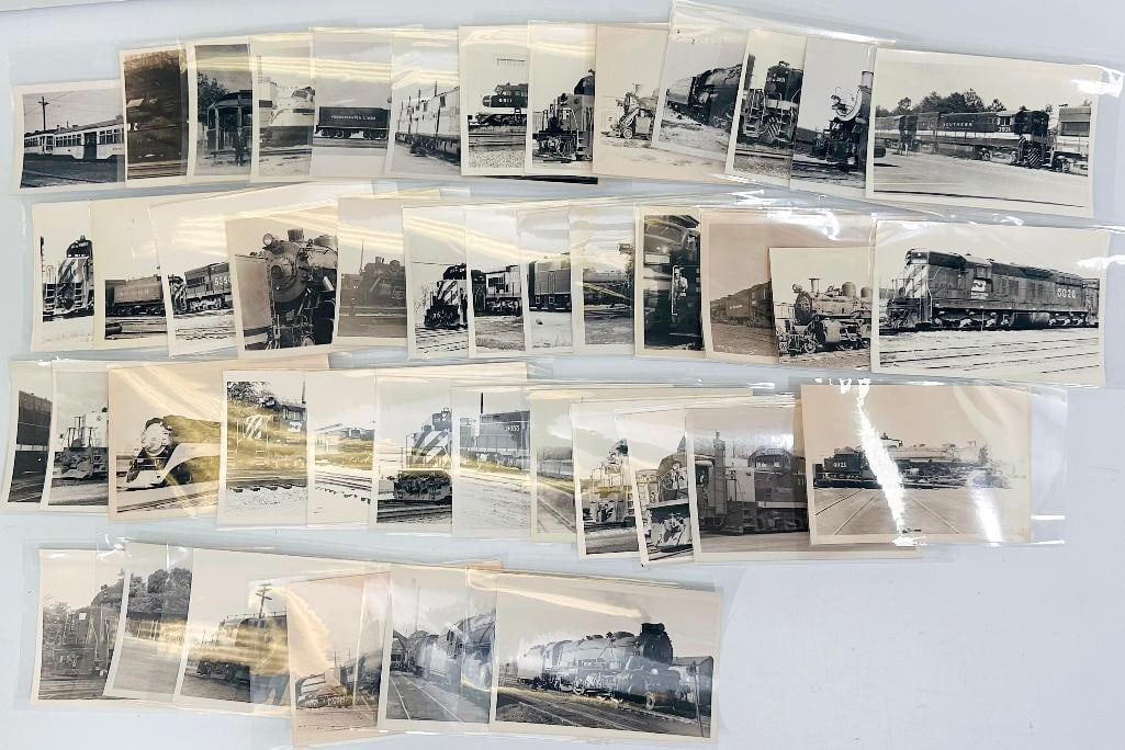 Black and White Forty-four (44) Photos of Real Life Trains (1 of 10)