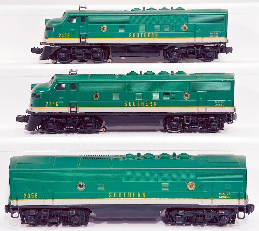 Lionel Postwar O Gauge 2356 A - B - A Southern F - 3 Diesel Units (1 of 6)