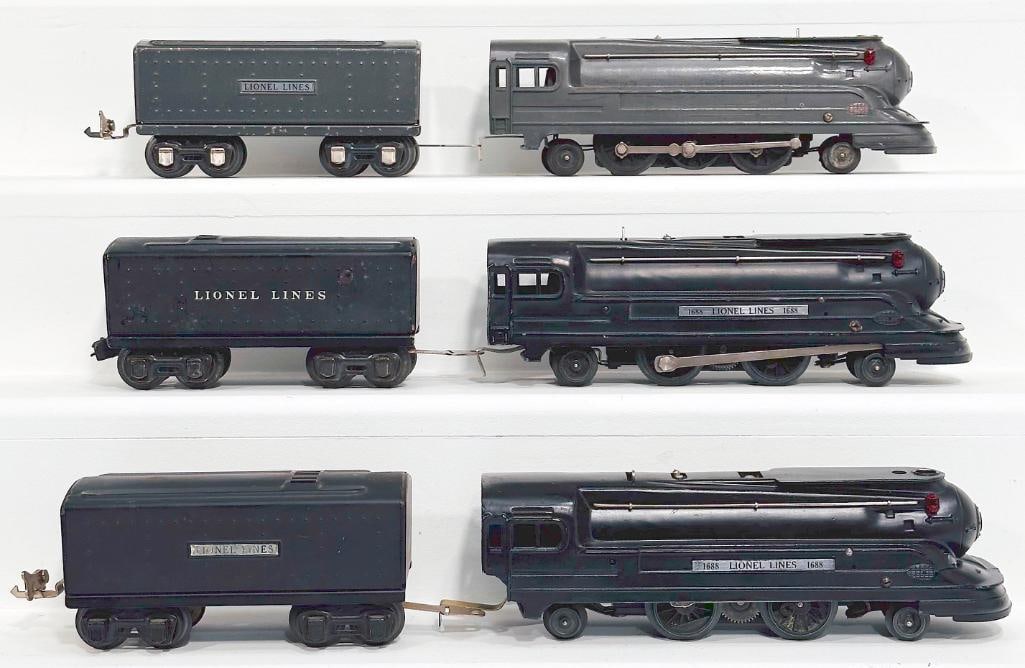 Lionel Prewar O Gauge 1688 Black Locomotive/ 1689T Black Tender/1688 Black Locomotive/ 1689T Tender (1 of 6)