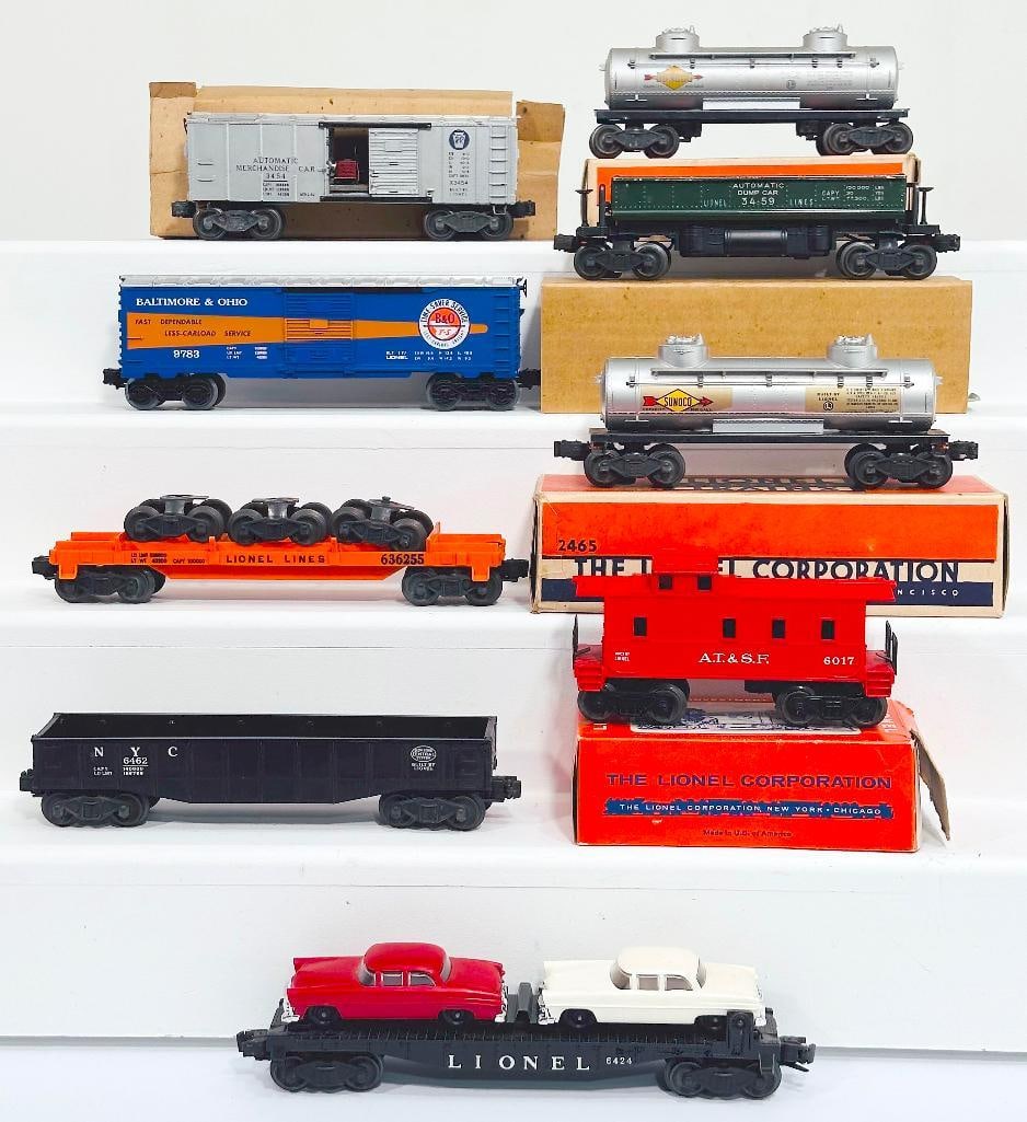 Lionel Postwar O Gauge Nine (9) Assorted Freight Cars (1 of 8)