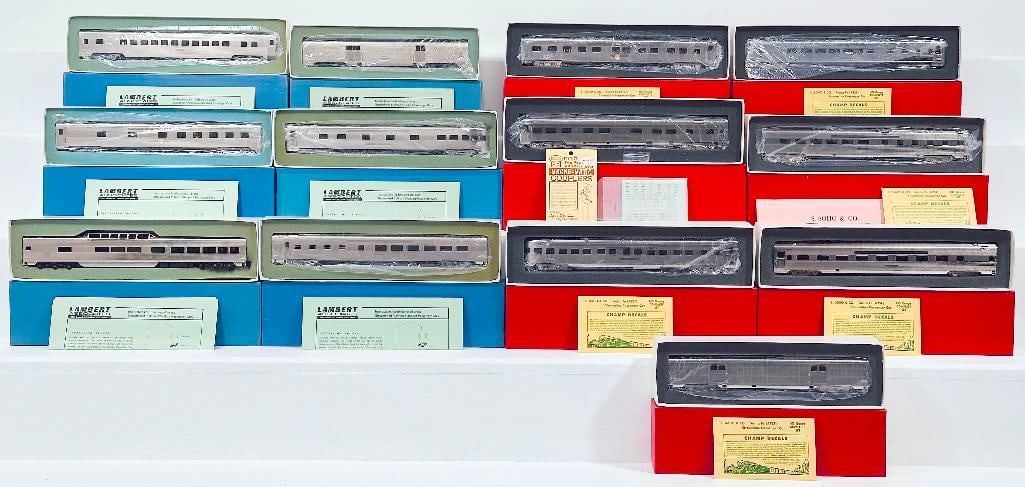 S. Soho Postwar HO Scale Seven Assorted Santa Fe Passenger Car Kits/ Lambert Associates Postwar Kits (1 of 9)