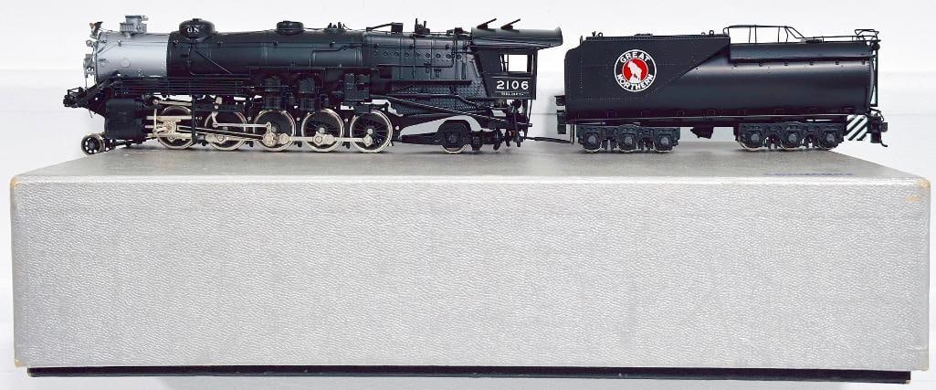 Tenshodo Modern HO Brass Great Northern 2 - 10 - 2 Class 0 - 1 Locomotive and Tender Boxed (1 of 8)