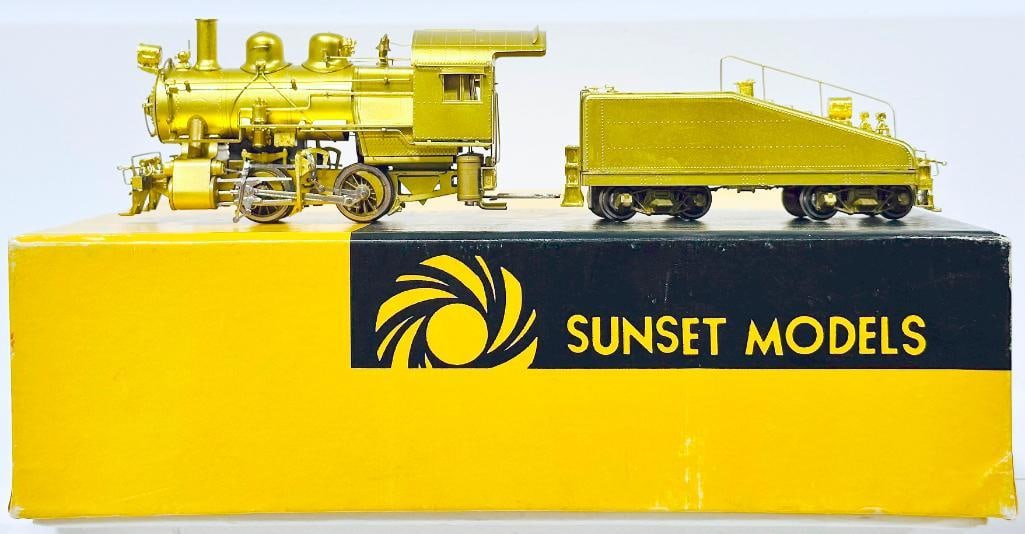 Sunset Models Modern HO Brass Prestige Series PRR 0 - 4 ?0 A- 5 Locomotive and Tender Boxed (1 of 8)