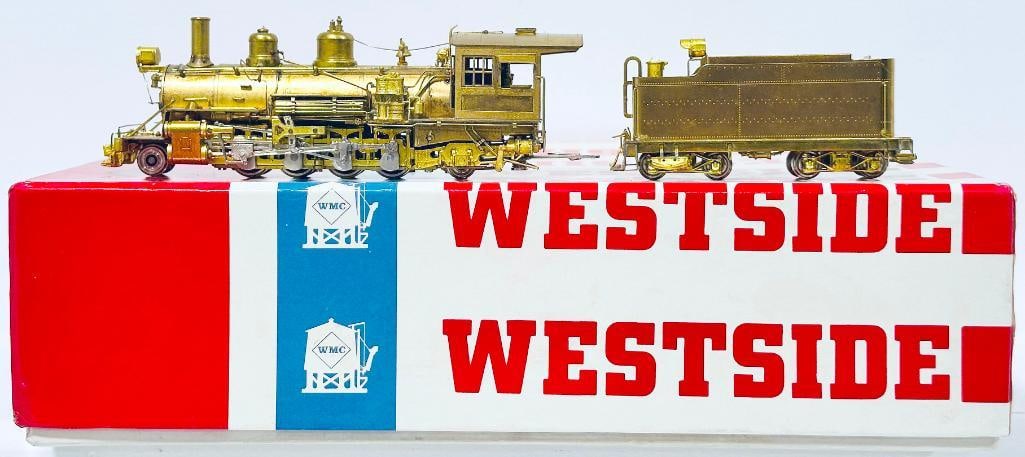 Westside Model Co. Modern HO Brass D & RGW 2 – 8 – 2 Piston Valve Locomotive and Tender : Westside Model Co. Modern HO Brass D & RGW 2 – 8 – 2 Piston Valve Locomotive and Tender Boxed, in C8 and with its original box. This item has been tested and is operational.