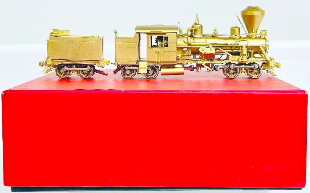 Key Imports Modern HO Brass Meadow River Lumber Co. #6 90 ton 3 Truck Heisler CASS Scenic #6 Boxed: Key Imports Modern HO Brass Meadow River Lumber Co. #6 90 ton 3 Truck Heisler CASS Scenic #6 Boxed, in C8 and with original box, made by Samhongsa. This item has been tested and is operational.