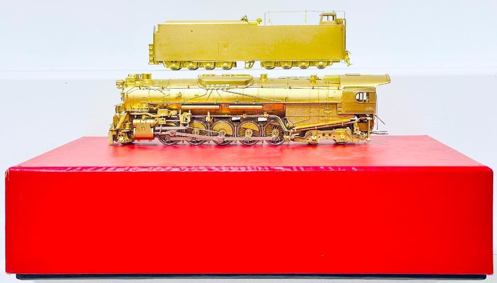 Key Imports Modern HO Brass Pennsylvania J - 1 A 2 - 10 - 4 Texas Locomotive and Tender Boxed (1 of 8)