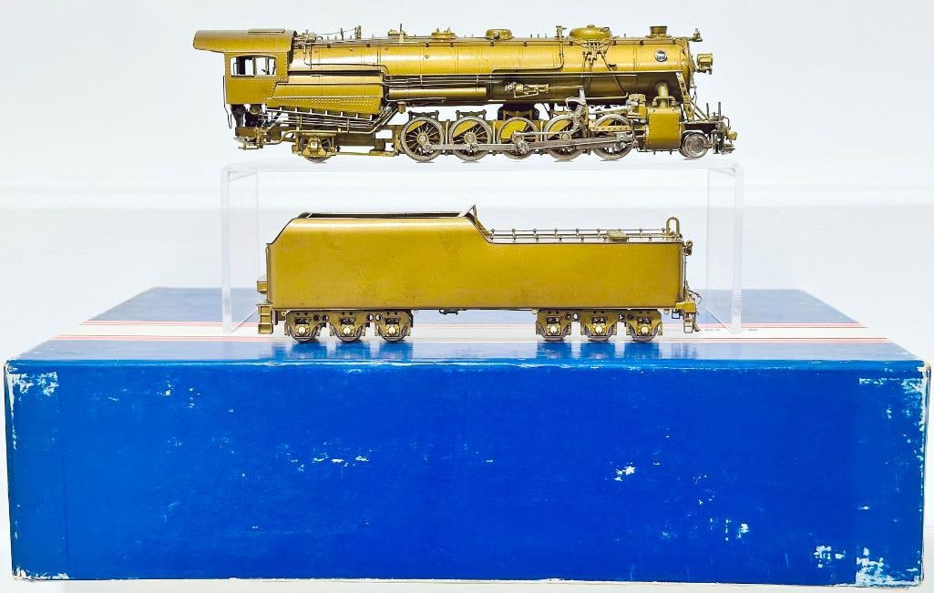 Custom NJ Brass Modern HO Brass Reading Lines Class K - 1 2 - 10 - 2 Locomotive and Tender Boxed (1 of 8)