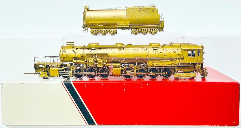 Westside Model Co. Modern HO Brass Southern Pacific AC?4 4 - 8 - 8 - 2 Locomotive and Tender Boxed: Westside Model Co. Modern HO Brass Southern Pacific AC - 4 4 - 8 - 8 - 2 Locomotive and Tender Boxed, in C8 and with its original box. This item has been tested and is not operational.