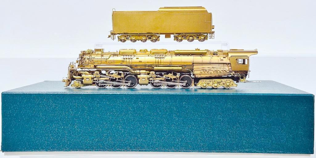 Pacific Fast Mail Modern HO Brass Chesapeake and Ohio Class H-8 2 - 6 - 6 - 6 Locomotive and Tender: Pacific Fast Mail Modern HO Brass Chesapeake and Ohio Class H-8 2 - 6 - 6 - 6 Locomotive and Tender Boxed, in C8 and with its original box. This item has been tested and is operational.