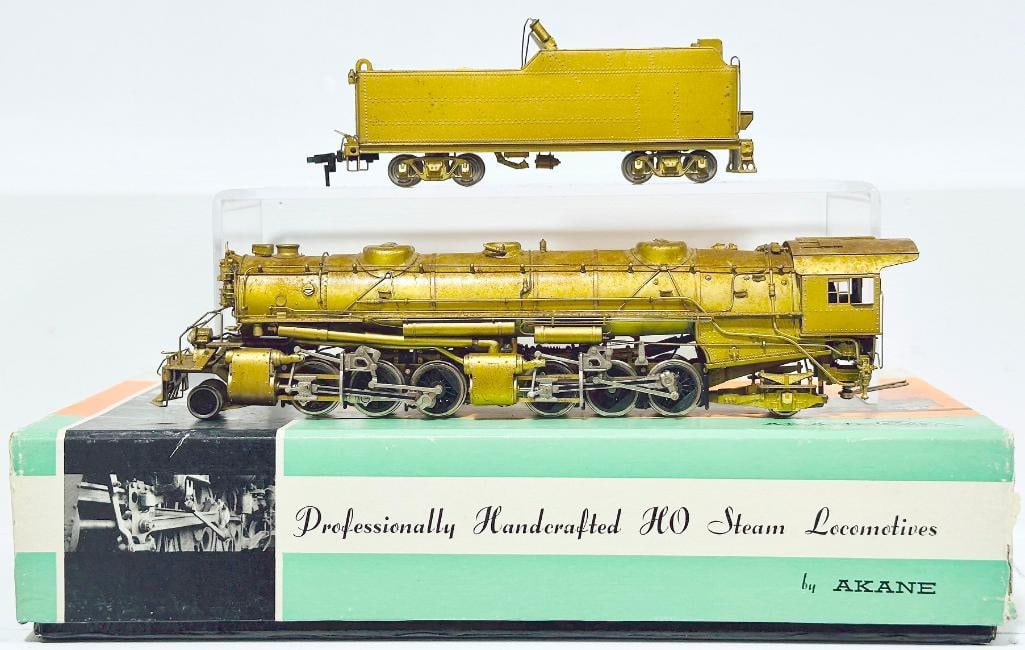 Akane Model Trains Modern HO Brass USRA 2 - 6 - 6 - 2 Locomotive and Tender Boxed (1 of 8)