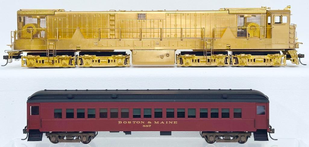 Alco Models Modern HO Brass U– 50 – B Espee Switcher and P – 54 Coach Boxed  (1 of 7)