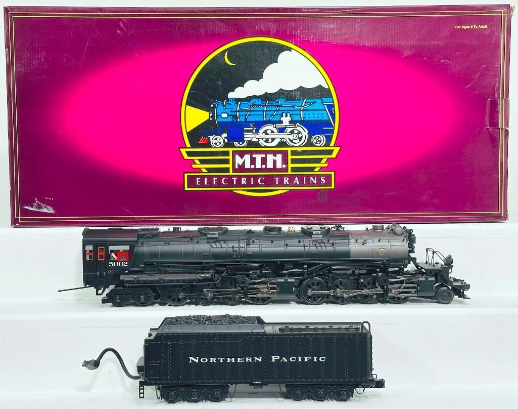 MTH Modern O Gauge Northern Pacific 2 – 8 – 8 –4 Yellowstone Steam Locomotive and (1 of 8)