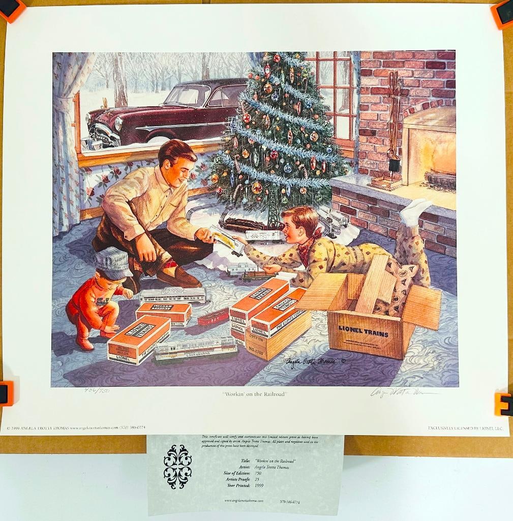 Angela Trotta Thomas Print – “Workin’ on the Railroad” (1 of 3)