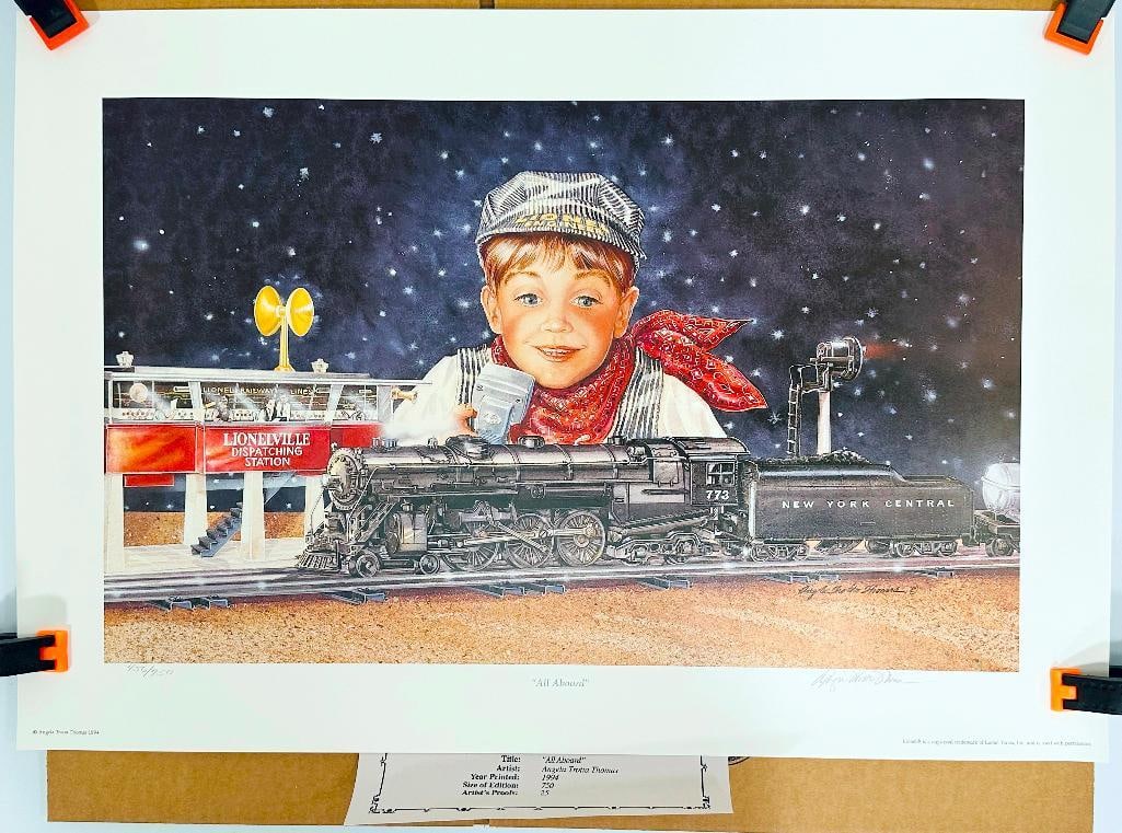 Angela Trotta Thomas Print – “All Aboard”: Angela Trotta Thomas Print – “All Aboard”, in C8 and 456 of 750 size of edition, printed in 1994.