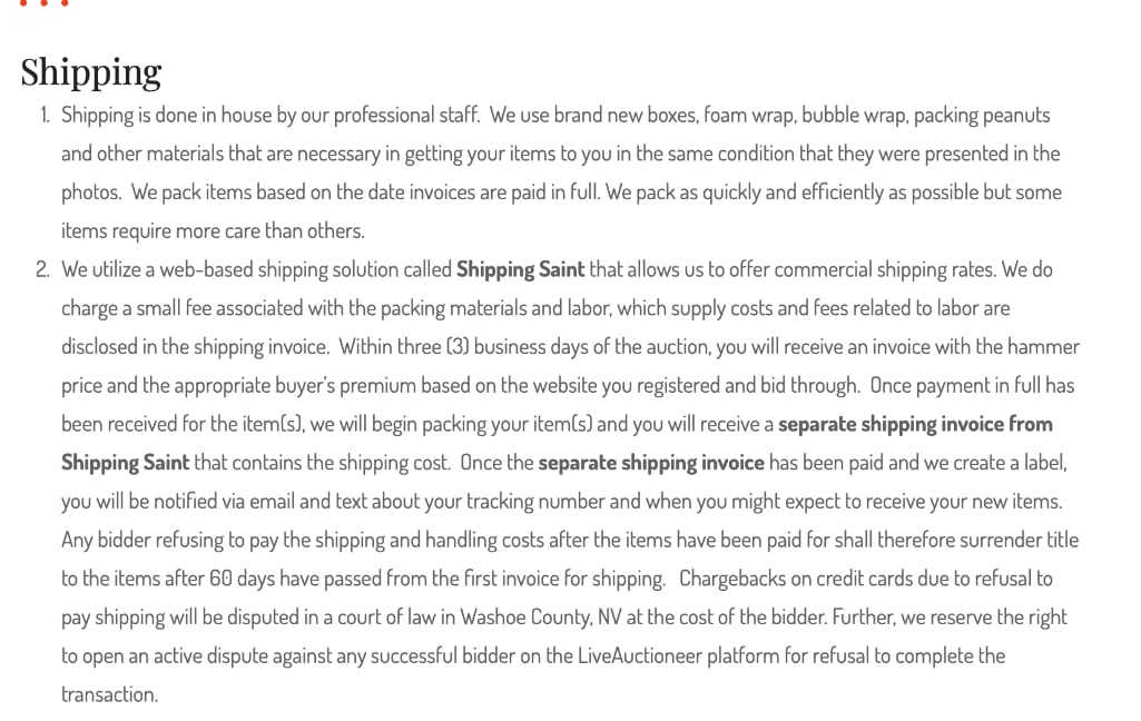 Shipping Information - 2