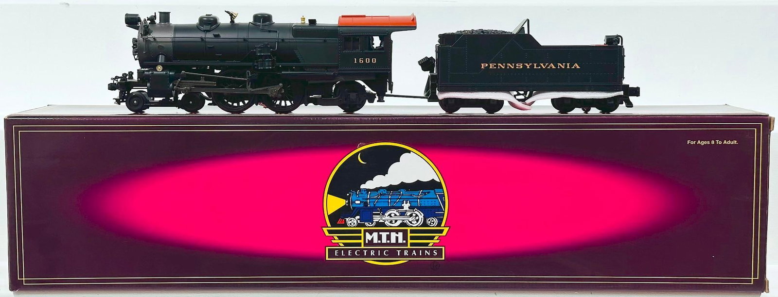 MTH Modern O Gauge Pennsylvania 4 – 4 – 2 Atlantic Steam Engine and Tender with PS 1.0 Boxed (1 of 8)