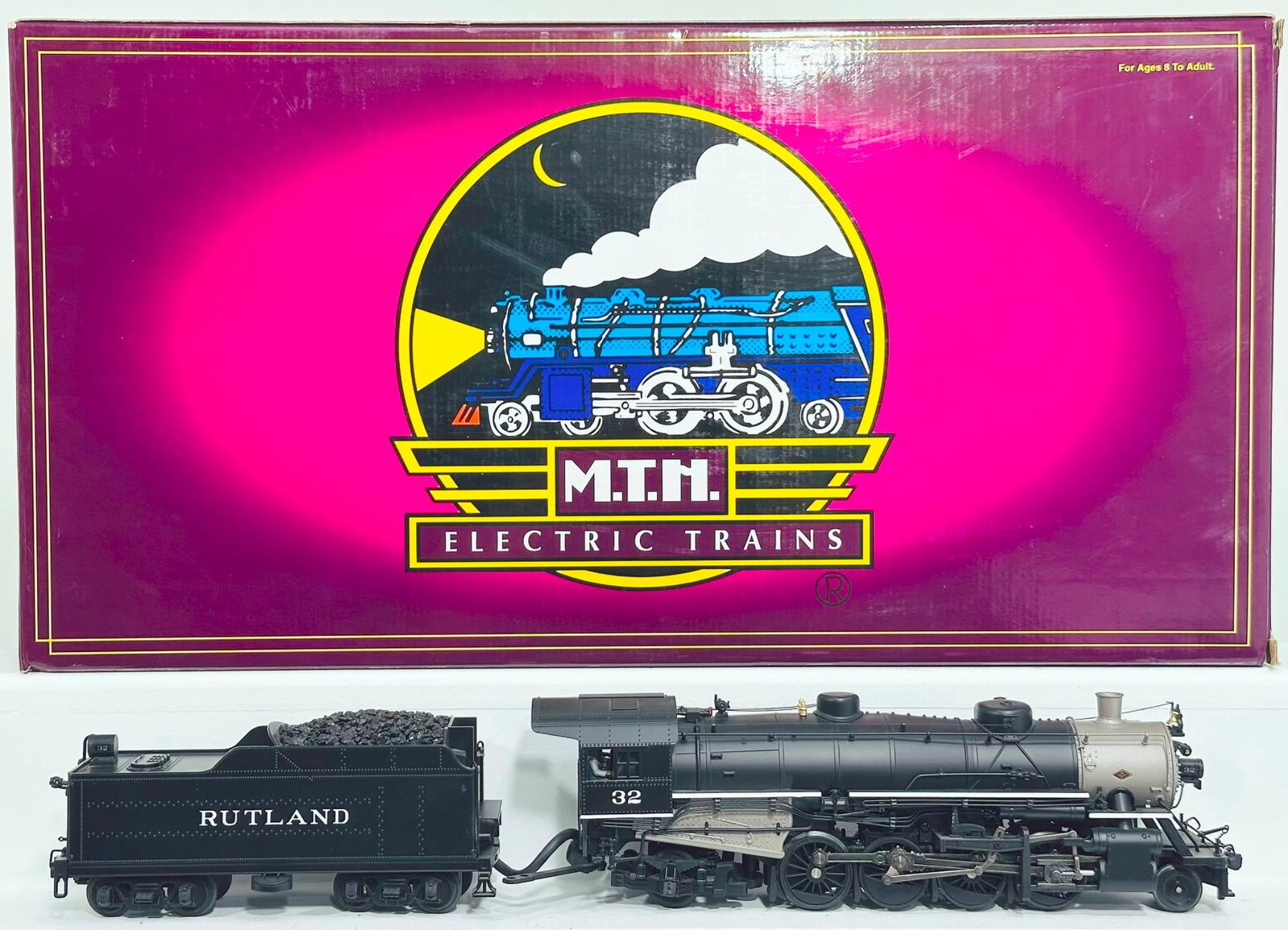MTH Modern O Gauge Rutland 2 – 8 – 2 USRA Light Mikado Steam Locomotive and Tender with PS 2.0 (1 of 8)
