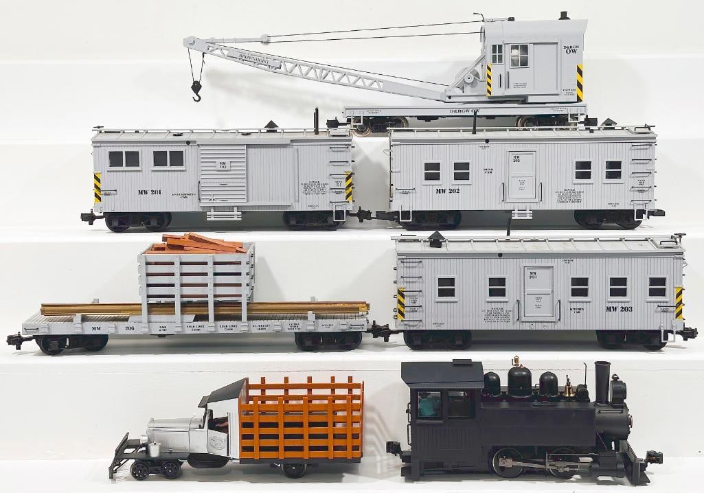 Charles Ro Modern G Scale Five (5) Assorted Work Train Cars (1 of 8)