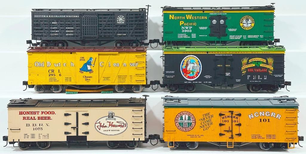 Charles Ro Modern G Scale Six (6) Assorted Box Cars (1 of 8)