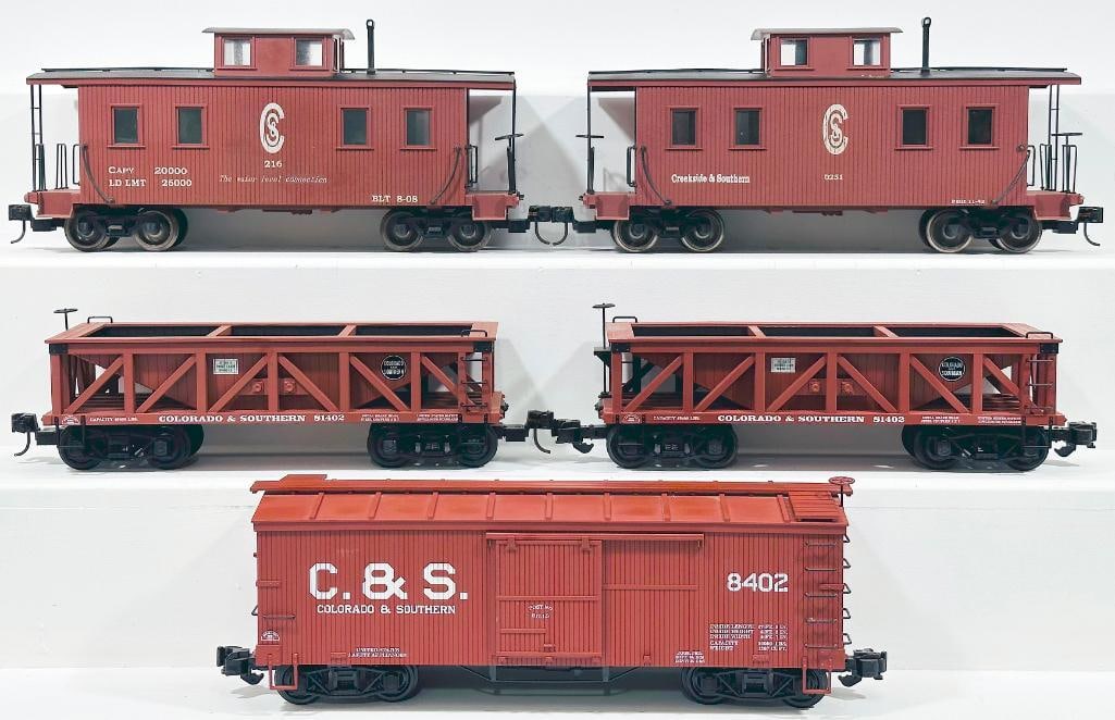 Aristo Craft Modern G Scale Colorado and Southern Dump Car X2 and Bachmann Modern G Scale Creekside (1 of 6)