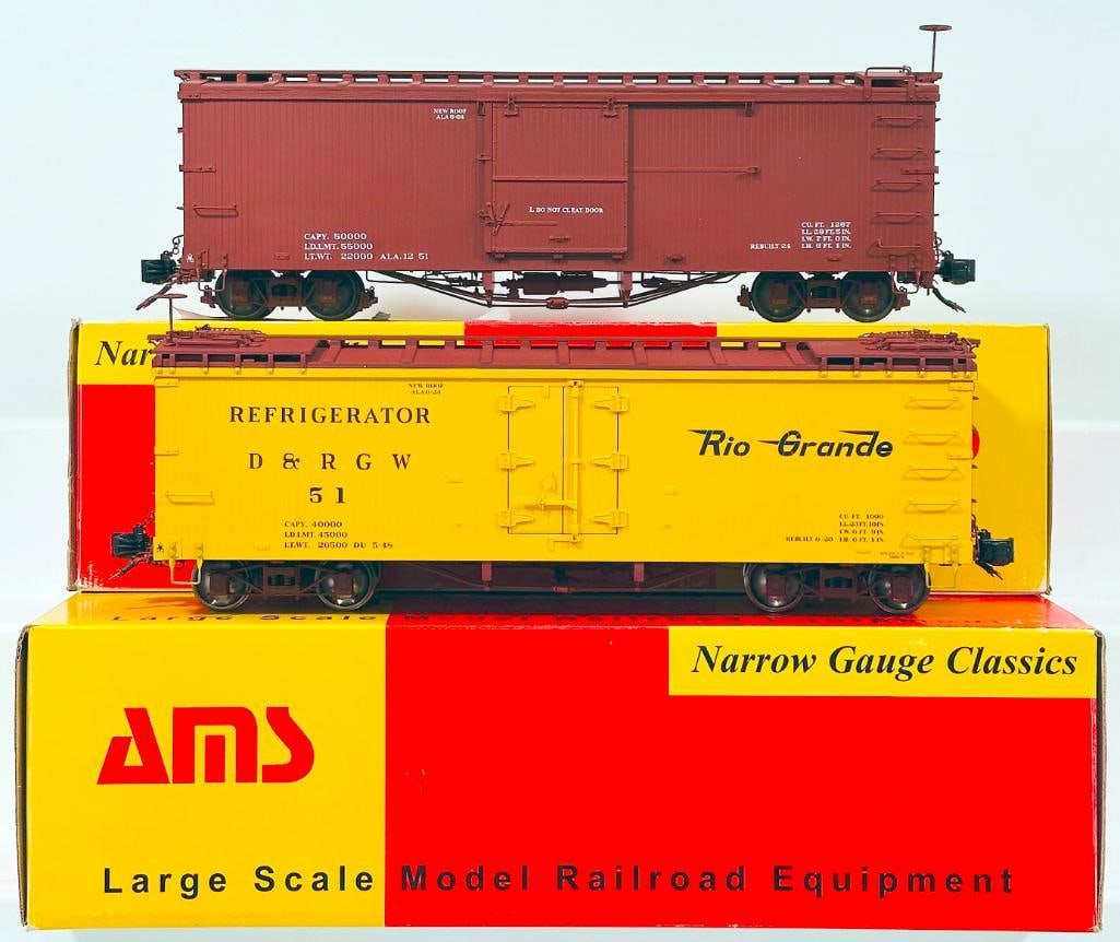 Accucraft Trains Modern G Scale D & RGW Box Car Boxed and D & RGW Refrigerator Car Boxed (1 of 8)