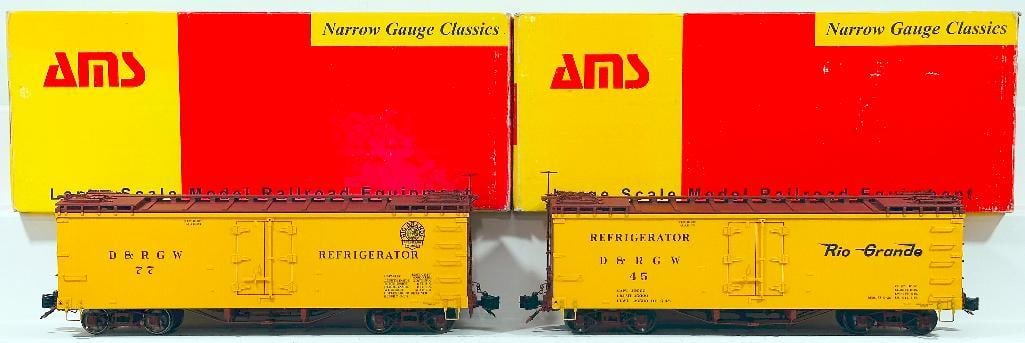 Accucraft Trains Modern G Scale D & RGW Refrigerator Car Boxed X2 (1 of 8)