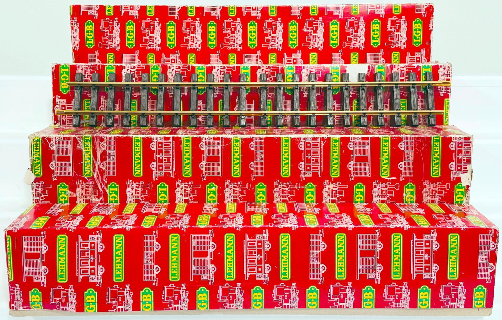 LGB Modern G Scale of 12 X 1060 Straight Sections Boxed X4 (1 of 3)