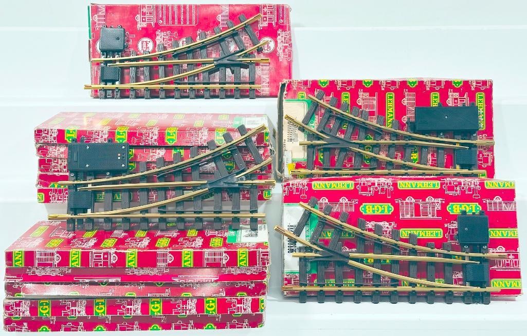 LGB Modern G Scale Assorted Switches and Track Sections Boxed (1 of 5)