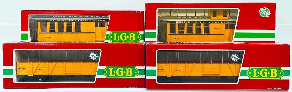 LGB Modern G Scale 30260 Denver and Rio Grande Western Gondola with cover X2/4175 Denver (1 of 5)