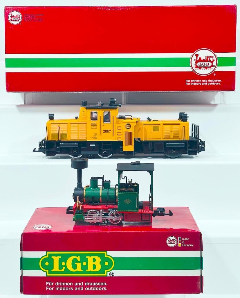 LGB Modern G Scale 20670 Diesel Locomotive and 21140 Small Switcher Boxed (1 of 8)