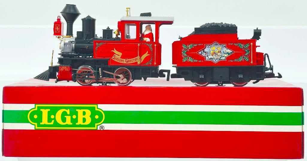 LGB Modern G Scale 25171 Christmas Santa Claus Locomotive and Tender Boxed (1 of 8)